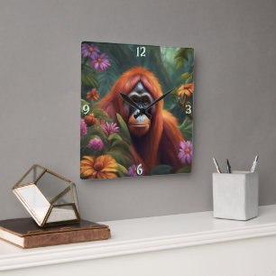 Wall-Uhr Quadratische Wanduhr