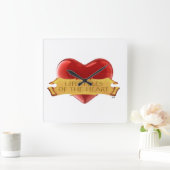 Wall-Uhr Quadratische Wanduhr (Zuhause)