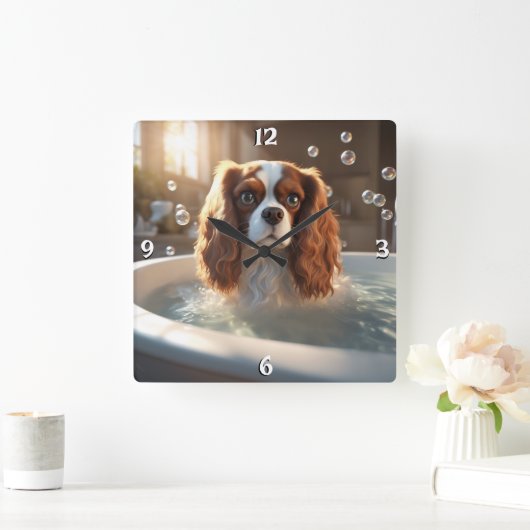 Wall-Uhr Quadratische Wanduhr (Zuhause)