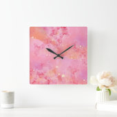 Wall-Uhr Quadratische Wanduhr (Zuhause)
