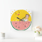 Wall-Uhr Quadratische Wanduhr (Zuhause)