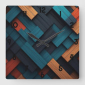 Wall-Uhr Quadratische Wanduhr (Vorderseite)