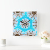 Wall-Uhr Quadratische Wanduhr (Zuhause)