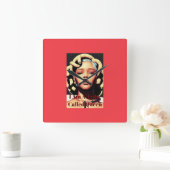 Wall-Uhr Quadratische Wanduhr (Zuhause)