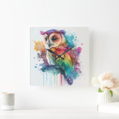 Wall-Uhr Quadratische Wanduhr (Zuhause)