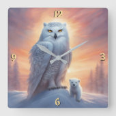 Wall-Uhr Quadratische Wanduhr (Vorderseite)