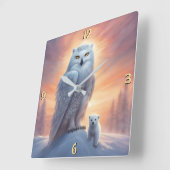 Wall-Uhr Quadratische Wanduhr (Winkel)