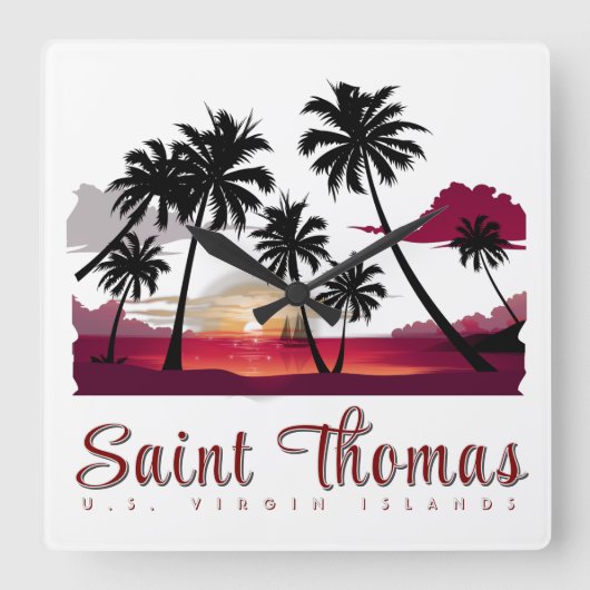 Wall-Uhr Quadratische Wanduhr (Vorderseite)