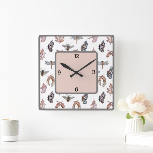 Wall-Uhr Quadratische Wanduhr (Zuhause)