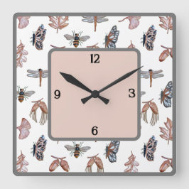 Wall-Uhr Quadratische Wanduhr