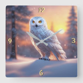 Wall-Uhr Quadratische Wanduhr (Vorderseite)