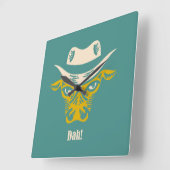 Wall-Uhr Quadratische Wanduhr (Winkel)