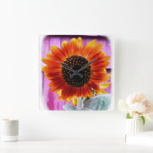 Wall-Uhr Quadratische Wanduhr (Zuhause)