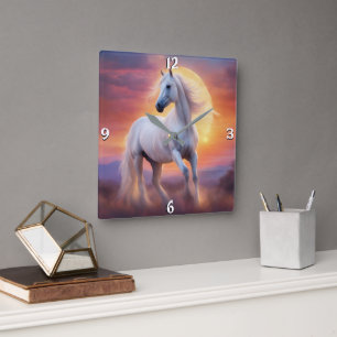 Wall-Uhr Quadratische Wanduhr