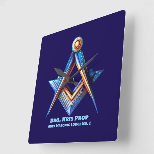 Wall-Uhr Quadratische Wanduhr (Winkel)