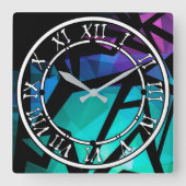 Wall-Uhr Quadratische Wanduhr (Vorderseite)