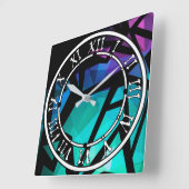 Wall-Uhr Quadratische Wanduhr (Winkel)