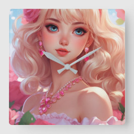 Wall-Uhr Quadratische Wanduhr