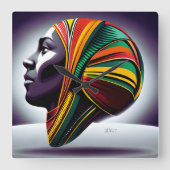 Wall-Uhr Quadratische Wanduhr (Vorderseite)