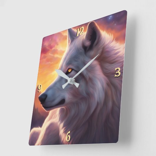 Wall-Uhr Quadratische Wanduhr (Winkel)