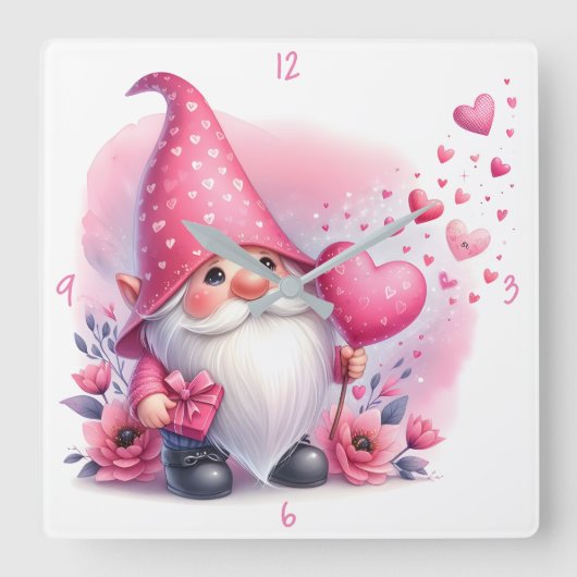 Wall-Uhr Quadratische Wanduhr (Vorderseite)