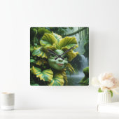 Wall-Uhr Quadratische Wanduhr (Zuhause)