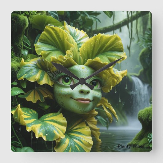 Wall-Uhr Quadratische Wanduhr (Vorderseite)