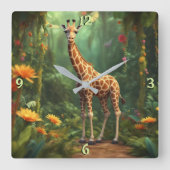 Wall-Uhr Quadratische Wanduhr (Vorderseite)