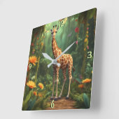 Wall-Uhr Quadratische Wanduhr (Winkel)