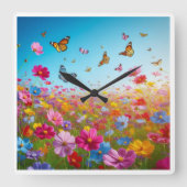 Wall-Uhr Quadratische Wanduhr (Vorderseite)