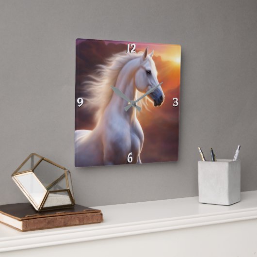 Wall-Uhr Quadratische Wanduhr (Büro)