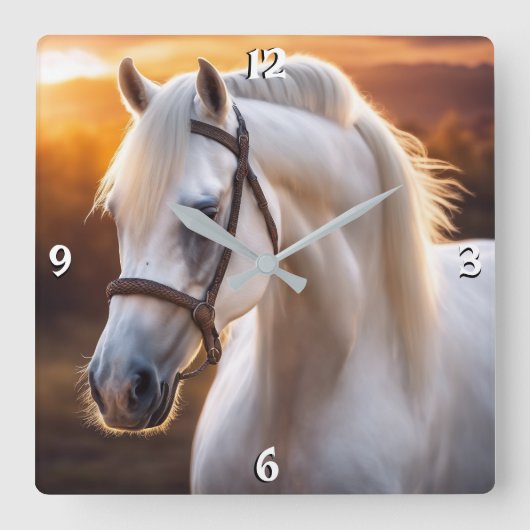Wall-Uhr Quadratische Wanduhr (Vorderseite)