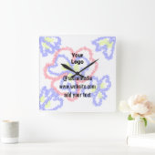 Wall-Uhr Quadratische Wanduhr (Zuhause)