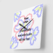 Wall-Uhr Quadratische Wanduhr (Winkel)