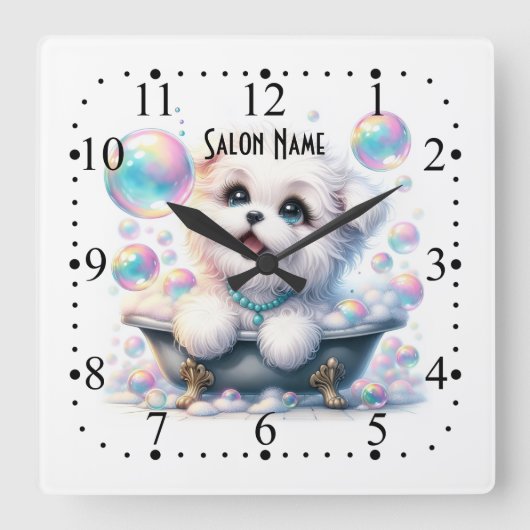 Wall-Uhr Quadratische Wanduhr (Vorderseite)