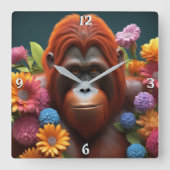 Wall-Uhr Quadratische Wanduhr (Vorderseite)