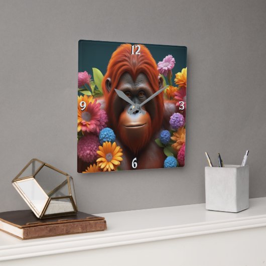 Wall-Uhr Quadratische Wanduhr (Büro)