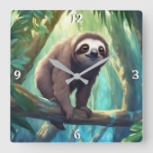 Wall-Uhr Quadratische Wanduhr (Vorderseite)