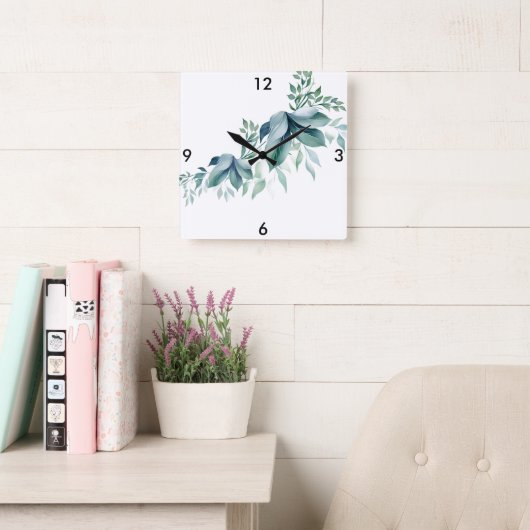 Wall-Uhr Quadratische Wanduhr (Lesesaal)