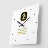 Wall-Uhr Quadratische Wanduhr (Winkel)