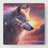 Wall-Uhr Quadratische Wanduhr (Vorderseite)