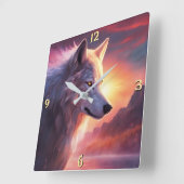 Wall-Uhr Quadratische Wanduhr (Winkel)