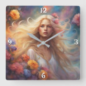 Wall-Uhr Quadratische Wanduhr (Vorderseite)