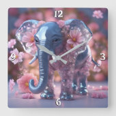 Wall-Uhr Quadratische Wanduhr (Vorderseite)