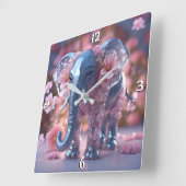 Wall-Uhr Quadratische Wanduhr (Winkel)