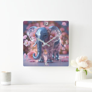 Wall-Uhr Quadratische Wanduhr