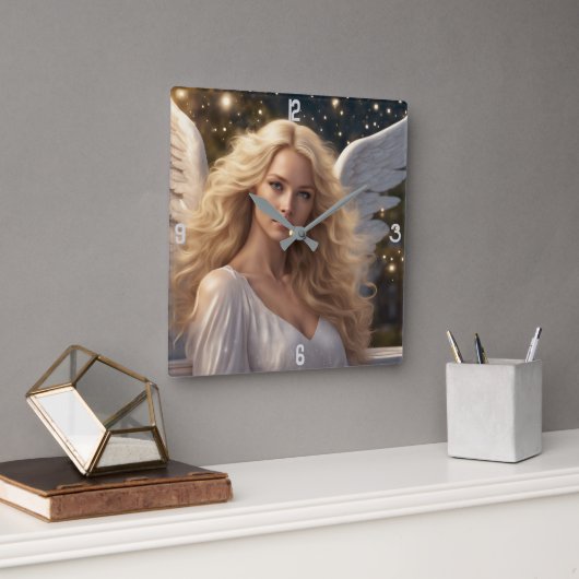 Wall-Uhr Quadratische Wanduhr (Büro)