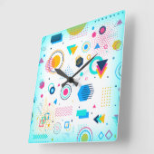 Wall-Uhr Quadratische Wanduhr (Winkel)