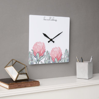Wall-Uhr Quadratische Wanduhr