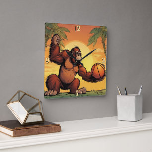 Wall-Uhr Quadratische Wanduhr
